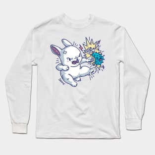 Cute bunny from coronavirus fight club Long Sleeve T-Shirt